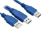 USB3.0 Y cable,male to male 1m supplier