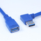 30CM 1FT USB 3.0 A Male Plug to A Female Right Angle Jack Extension Cable Cord supplier