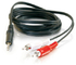 High quality dc3.5 to 2rca cable(3.5mm male stereo jack to 2 male rca plugs cable ) supplier