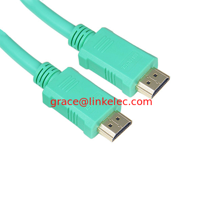 HDMI Cables, AM to AM 1.4, Supports Ethernet, Gold-plated, Blue PVC Molding supplier