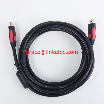 dual color molding hdmi cable with ethernet Ferrite core Supports 3D, Audio Return Channel supplier