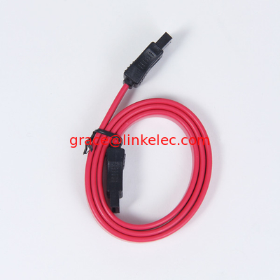 High speed flat red mini sata cable 7pin t0 7pin ,Sata cable 7p female to female supplier