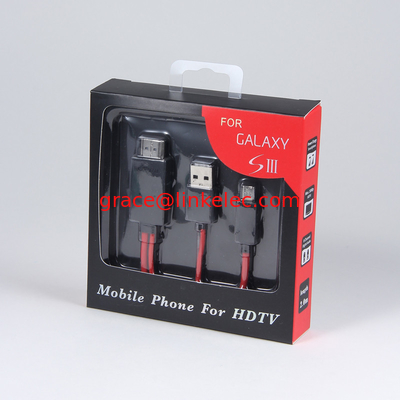 High resolution 1080P MHL to HDMI Adapter Cable for Samsung i9300 galaxy S3 supplier