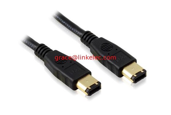 High speed Firewire IEEE 1394 6 pin to 6 pin Cable 1m Lead supplier