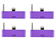 colorful 30pin to 8 Pin AUDIO ADAPTERS converter for iPhone 5 5s 5c Itouch Nano 7 Purple supplier