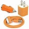 USB AC Wall Charger and Car Charger+Data Cable for Apple iPod Touch or iPhone4 4S 4G Orang supplier