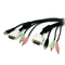 6 ft 4 in1 USB DVI KVM Cable with Audio and Microphone supplier