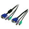 6 ft 3 in 1 PS/2 KVM Cable with high quality supplier