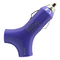 Y shape style Dual USB 2port Car Charger Adapter for The New iPad 3 2 iPhone 5 Blue supplier