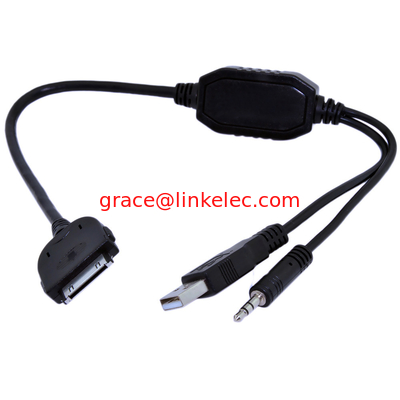 BMW cable Interface AuxInput USB Charge Adapter 30PIN Connector for iPod iPhone Data Cable supplier