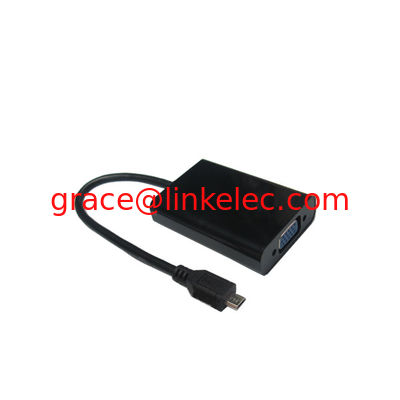 Premium MHL TO VGA+Audio+Power charging adapter for Projector Monitor or TV