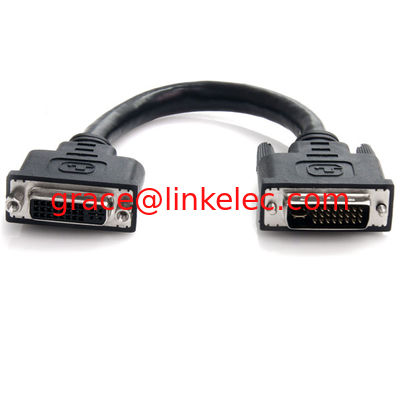 6in DVI-I Dual Link Digital Analog Port Saver Extension Cable M/F