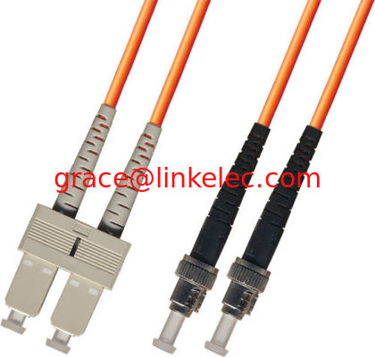 multimode Duplex Fiber Optic Patch Cable 3M ST-SC 62.5/125 Orange